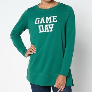 Belle by Kim Gravel Game Day Sweatshirt, EUC